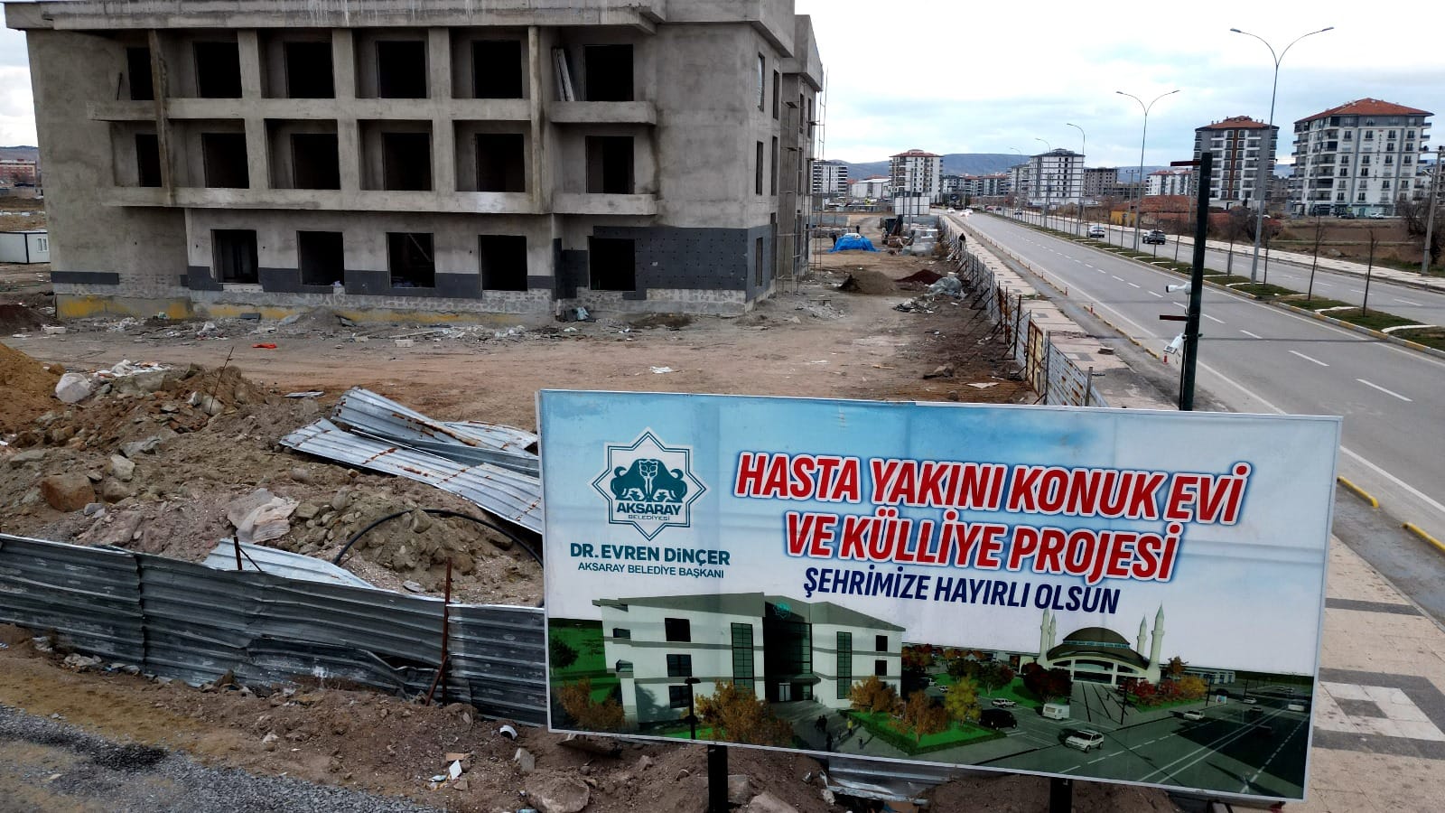 Belediye Başkanımız Sayın Dr. Evren Dinçer “Hasta Yakını Konuk Evi projemiz hızla ilerliyor.”