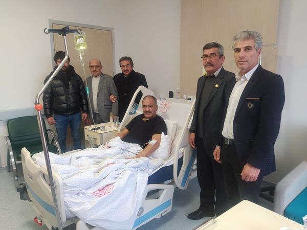 BBP Aksaray İl Başkanı Yaşar Ar Vali Yardımcısı Hakan Kılıkçaya’yı Hastane Ziyaretine Gitti