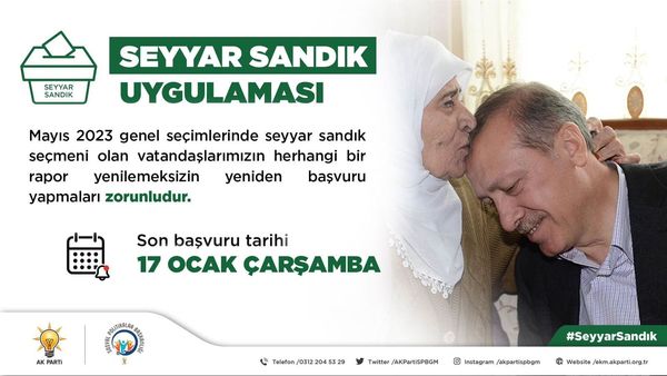 AK Parti Seyyar Sandık Uygulaması