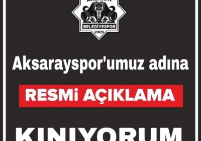 Aksarayspor’umuz Yalnız DEĞİLDİR…
