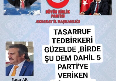 Hükümetin tasarruf tedbirlerini destekliyoruz.