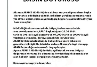 Basın Duyurusu