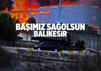 patlayıcı üreten bir fabrikada meydana gelen korkunç patlama
