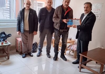 Hasan Ataç Bey ‘i iş yerinde ziyaret ettiler.