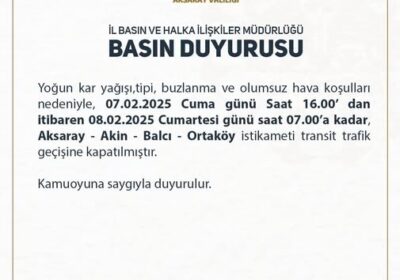 Basın Duyurusu