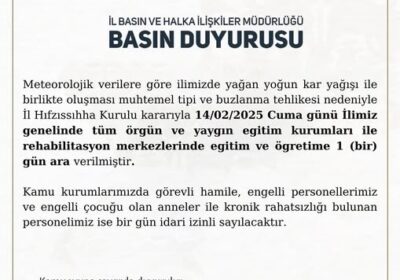 Basın Duyurusu