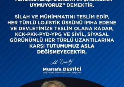 Kanlı ve Hain Terör Örgütü PKK Tarafından Yapılan Ateşkes İlanı Aslında Bir Şekilde Teröristbaşı Öcanan’ın Çağrısına Uymuyoruz Demektir