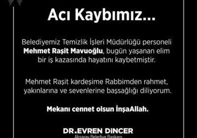 Acı Kaybımız…