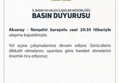 Önemli Basın Duyurusu