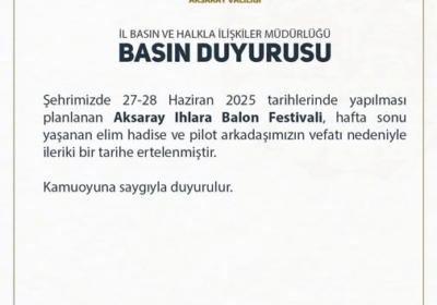 Aksaray Ihlara Balon Festivali