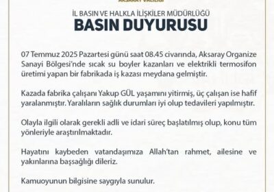 Basın Duyurusu