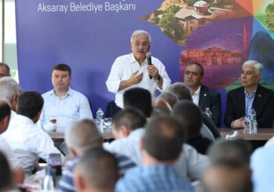 mahalle ve köy muhtarlarımızla bir araya geldiler.