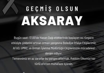 Geçmiş olsun #Aksaray